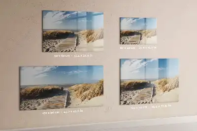 Quadro magnético para desenhar vista da praia