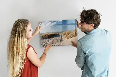 Quadro magnético para desenhar vista da praia