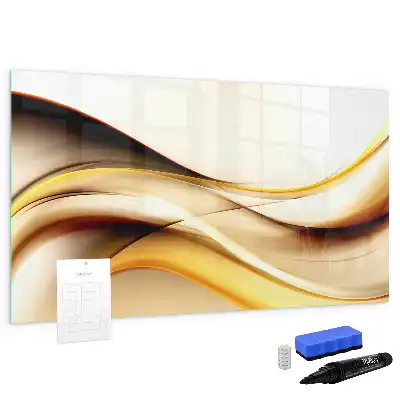 Quadro magnético para desenho estampa de abstração de ondas
