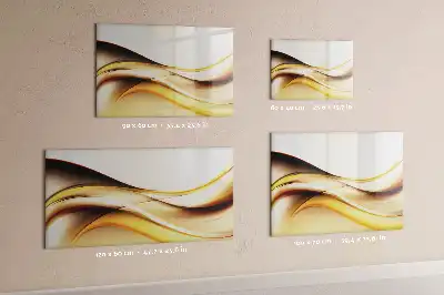 Quadro magnético para desenho estampa de abstração de ondas