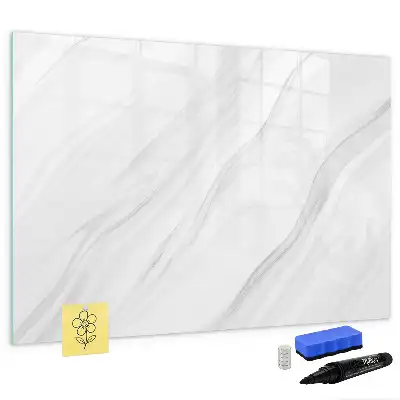 Quadro magnético para escrita com acabamento em mármore decorativo