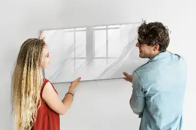 Quadro magnético para escrita com acabamento em mármore decorativo