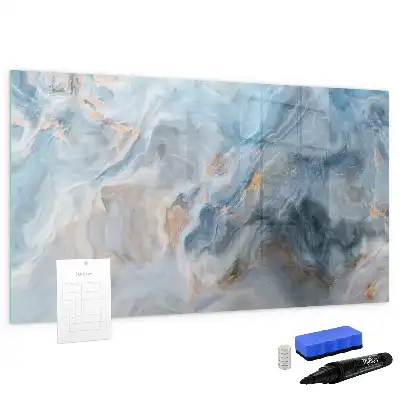 Quadro magnético para escrever com padrão de mármore