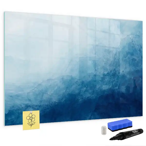 Quadro magnético para desenhar estampa de abstração de água