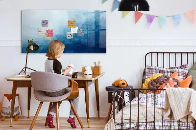 Quadro magnético para desenhar estampa de abstração de água