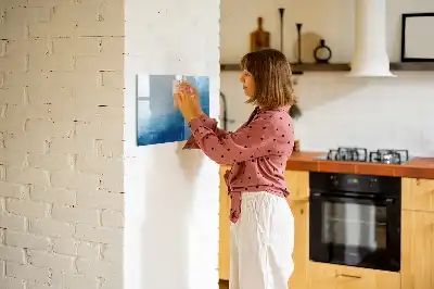 Quadro magnético para desenhar estampa de abstração de água