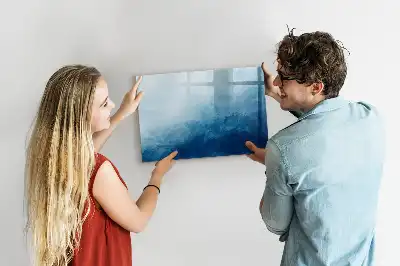Quadro magnético para desenhar estampa de abstração de água