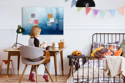 Quadro magnético para desenhar estampa de abstração de água