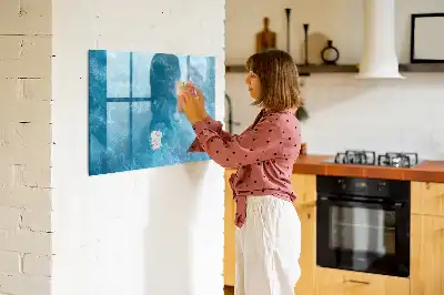 Quadro magnético para desenhar água do mar