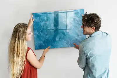 Quadro magnético para desenhar água do mar