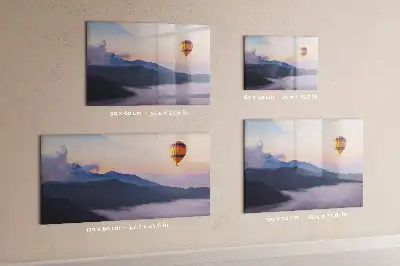 Quadro magnético para escrever estampa de uma bela paisagem