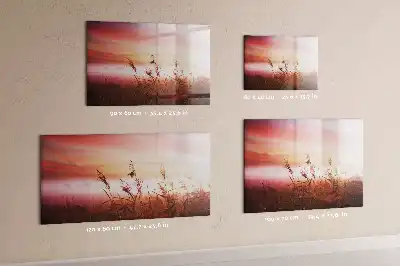 Quadro magnético para escrever estampa manhã de neblina