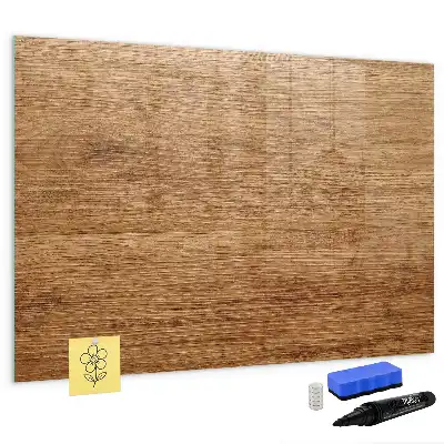 Quadro magnético para escrita em madeira clara