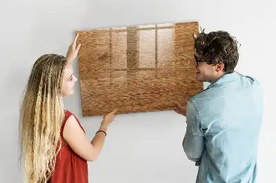 Quadro magnético para escrita em madeira clara