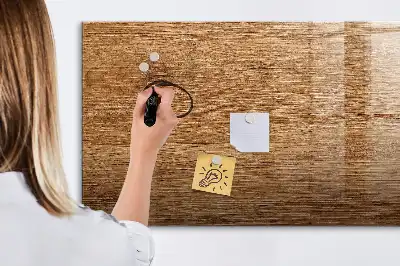 Quadro magnético para escrita em madeira clara