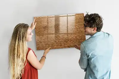 Quadro magnético para escrita em madeira clara