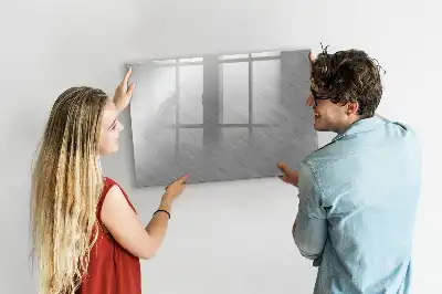 Quadro magnético para escrita de metal para parede