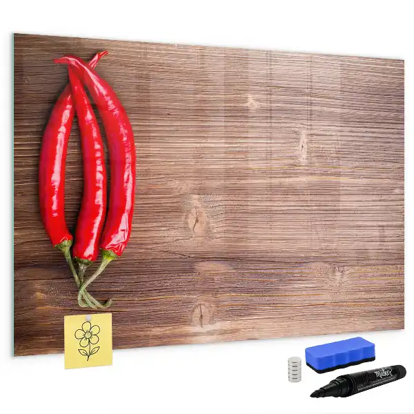 Quadro magnético para desenhar modelo pimentão