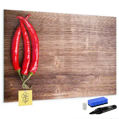 Quadro magnético para desenhar modelo pimentão