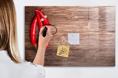 Quadro magnético para desenhar modelo pimentão