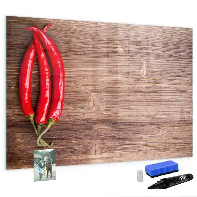 Quadro magnético para desenhar modelo pimentão