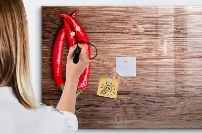 Quadro magnético para desenhar modelo pimentão