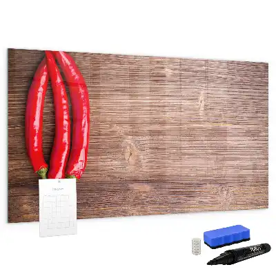Quadro magnético para desenhar modelo pimentão