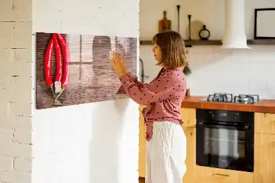 Quadro magnético para desenhar modelo pimentão