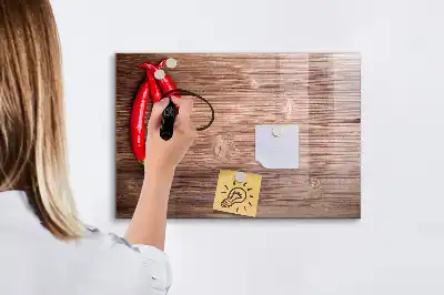 Quadro magnético para desenhar modelo pimentão