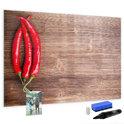 Quadro magnético para desenhar modelo pimentão