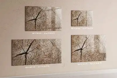 Quadro magnético para escrita com design de tronco de árvore antigo