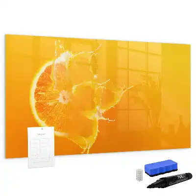 Quadro magnético para desenhar laranja