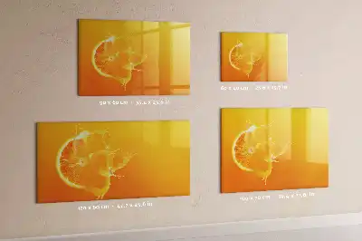 Quadro magnético para desenhar laranja