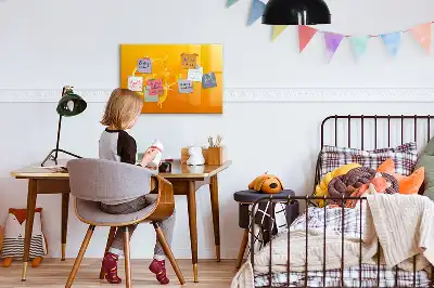 Quadro magnético para desenhar laranja
