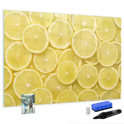 Quadro magnético para desenhar estampa de fatias de limão