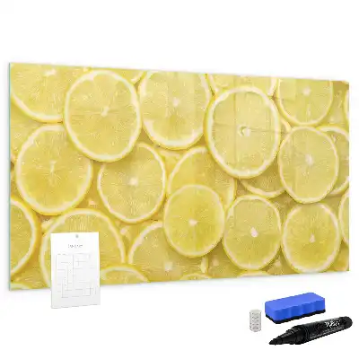 Quadro magnético para desenhar estampa de fatias de limão