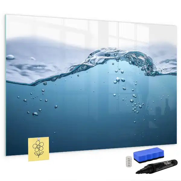 Quadro magnético para desenhar tema detalhe da água
