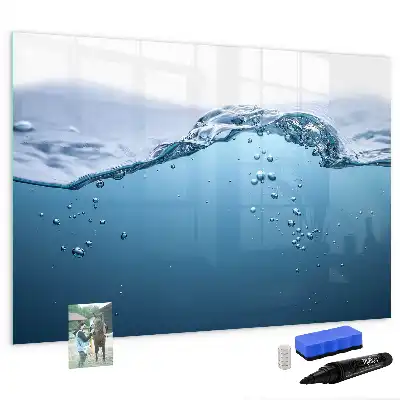Quadro magnético para desenhar tema detalhe da água