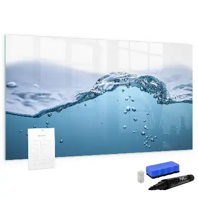 Quadro magnético para desenhar tema detalhe da água