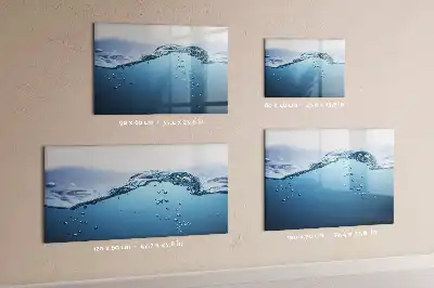 Quadro magnético para desenhar tema detalhe da água