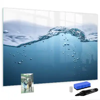 Quadro magnético para desenhar tema detalhe da água