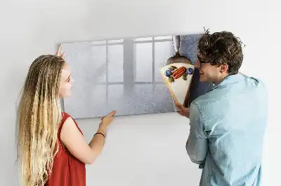 Quadro magnético para desenho em formato de pedaço de bolo