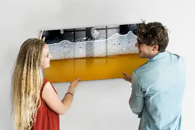 Quadro magnético para escrever torneira de cerveja