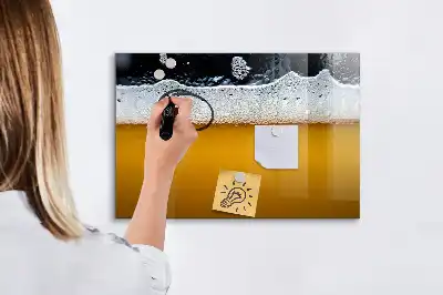 Quadro magnético para escrever torneira de cerveja