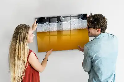 Quadro magnético para escrever torneira de cerveja