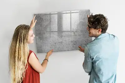 Quadro magnético para desenho com estilo de parede rústica