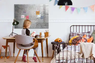 Quadro magnético para desenho com estilo de parede rústica