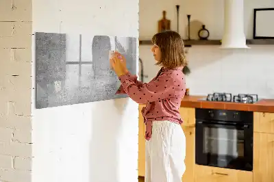 Quadro magnético para desenho com estilo de parede rústica