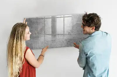 Quadro magnético para desenho com estilo de parede rústica
