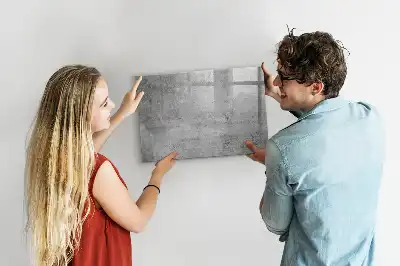 Quadro magnético para desenho com estilo de parede rústica